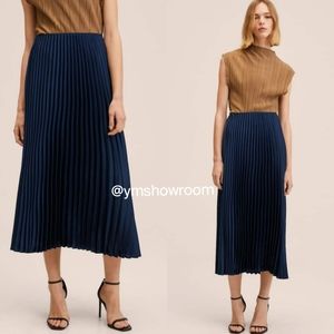 MANGO Pleated skirt
